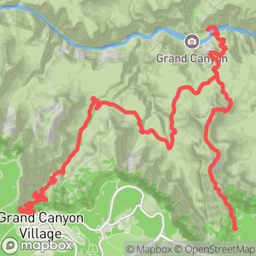 Map of Grand Canyon