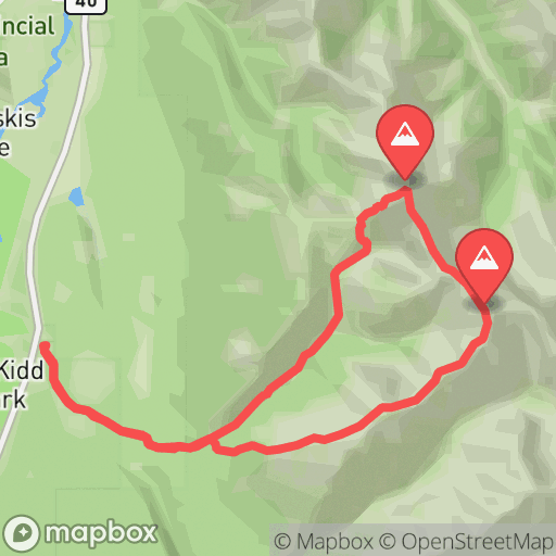 Map of Old Baldy, Mount McDougall, Volcano