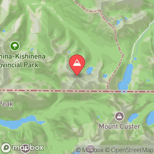 Map of Akamina Ridge