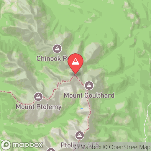 Map of Andy Good Peak