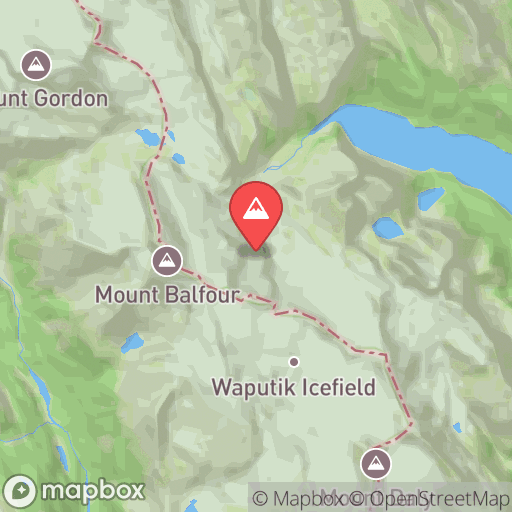 Map of Balfour Glacier Prospect