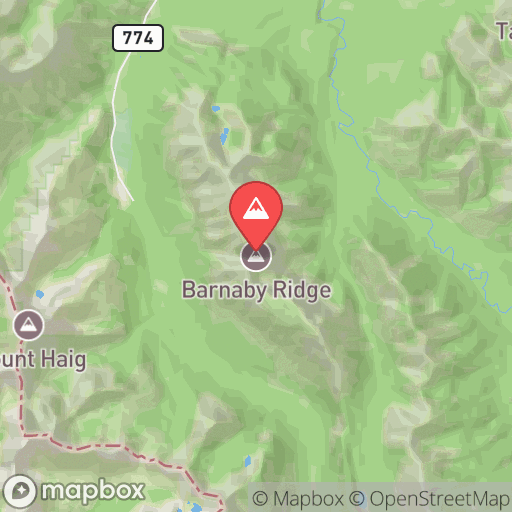 Map of Barnaby Ridge