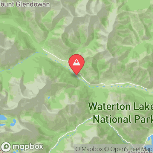 Map of Blakiston Creek