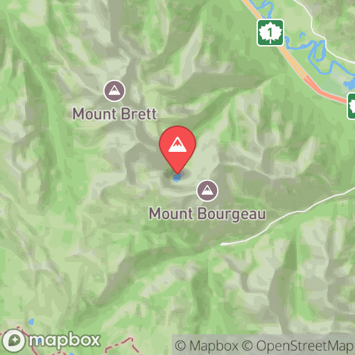 Map of Bourgeau Lake & Harvey Pass