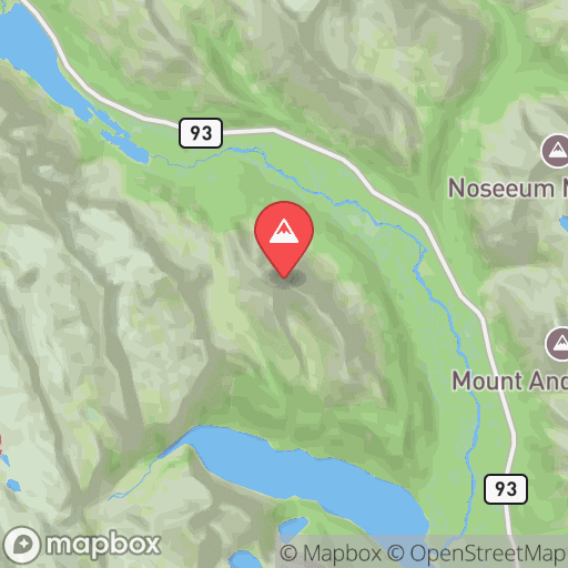 Map of Bow Peak