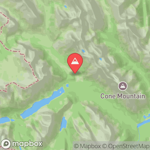 Map of Bryant Creek + Wonder Pass