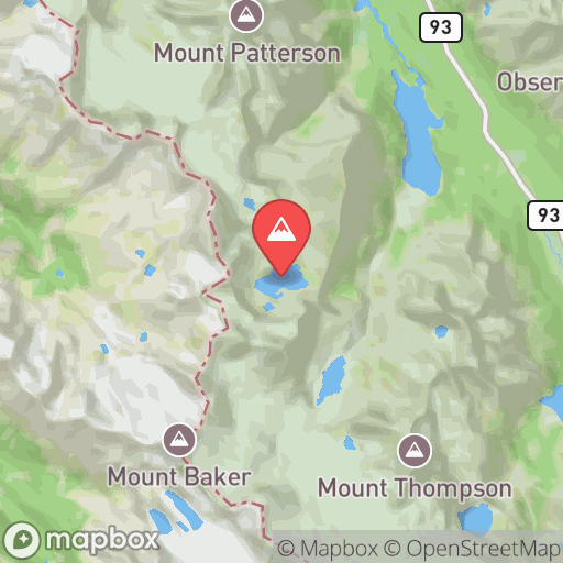 Map of Caldron Lake
