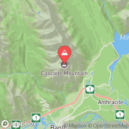 Map of Cascade Mountain