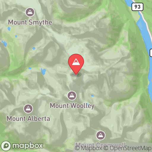 Map of Diadem Peak