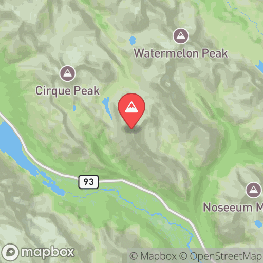 Map of Dolomite Peak