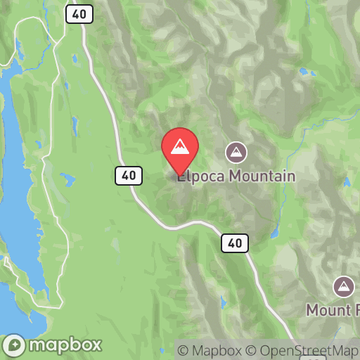 Map of Gap Mountain