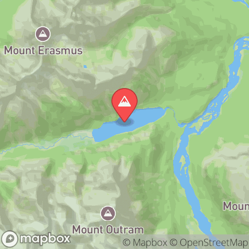 Map of Glacier Lake