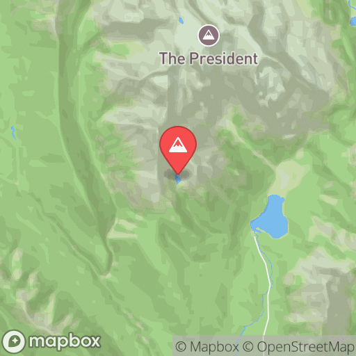 Map of Hamilton Lake & Emerald Col