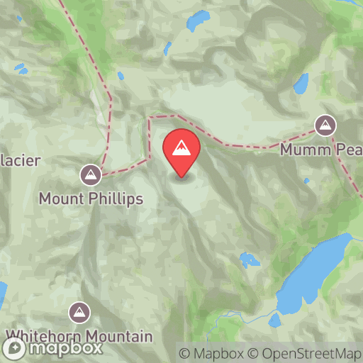 Map of Hargreaves Glacier & Mumm Basin
