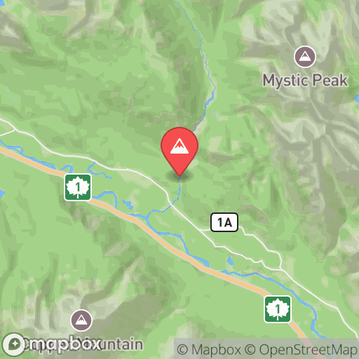 Map of Johnston Canyon & Inkpots