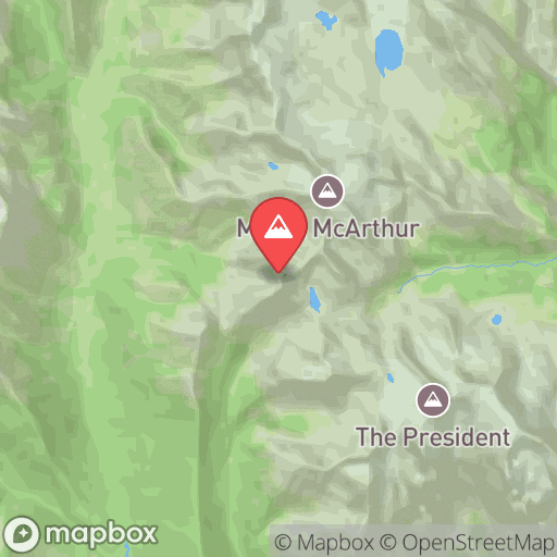Map of Kiwetinok Peak