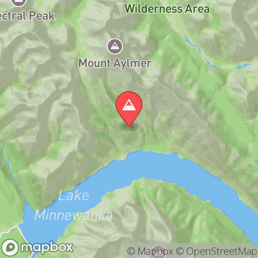 Map of Lake Minnewanka & Aylmer Lookout