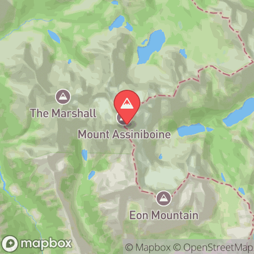 Map of Lunette Peak