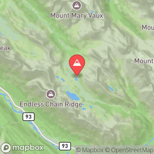 Map of Maligne Pass