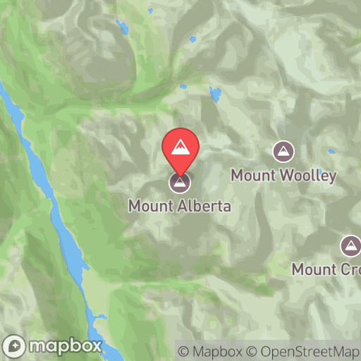 Map of Mount Alberta