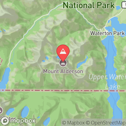 Map of Mount Alderson