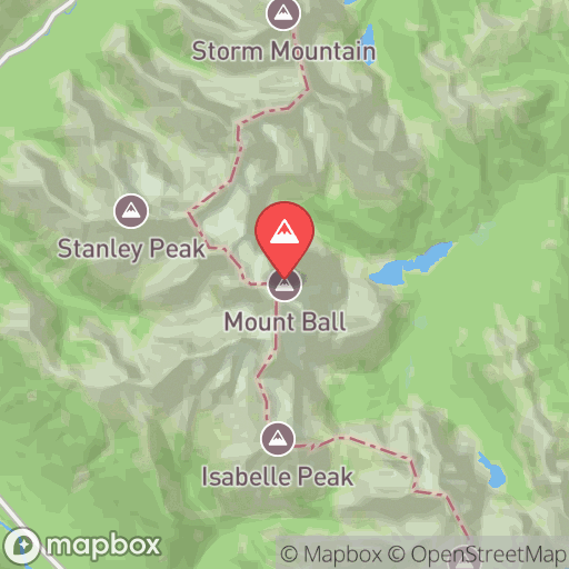 Map of Mount Ball