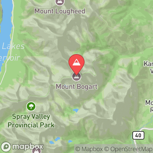 Map of Mount Bogart
