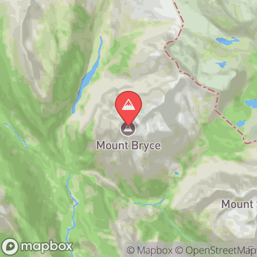 Map of Mount Bryce