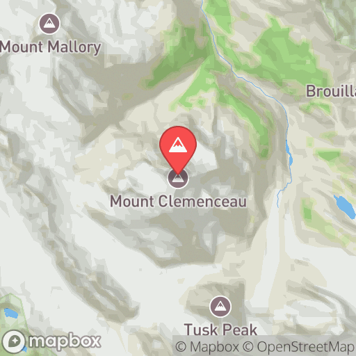Map of Mount Clemenceau