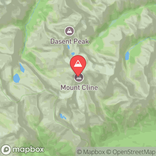 Map of Mount Cline