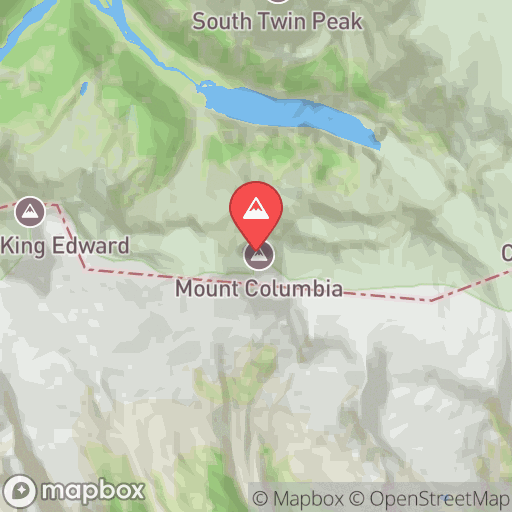 Map of Mount Columbia