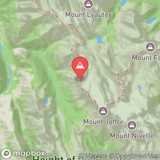 Map of Mount Cordonnier