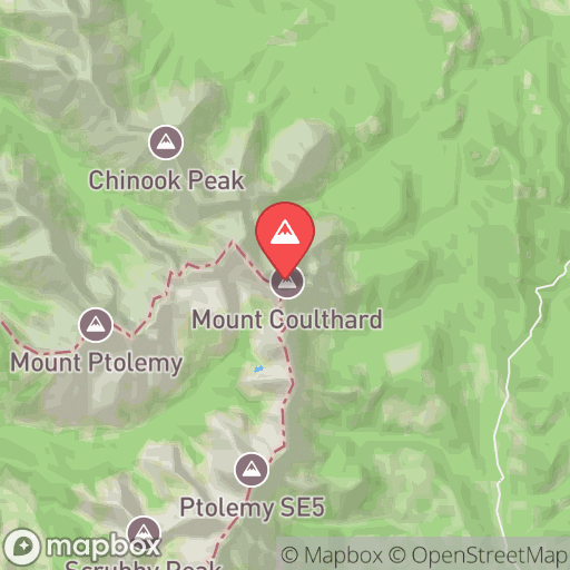 Map of Mount Coulthard