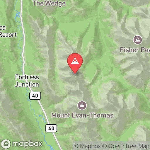 Map of Mount Denny