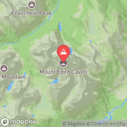 Map of Mount Edith Cavell