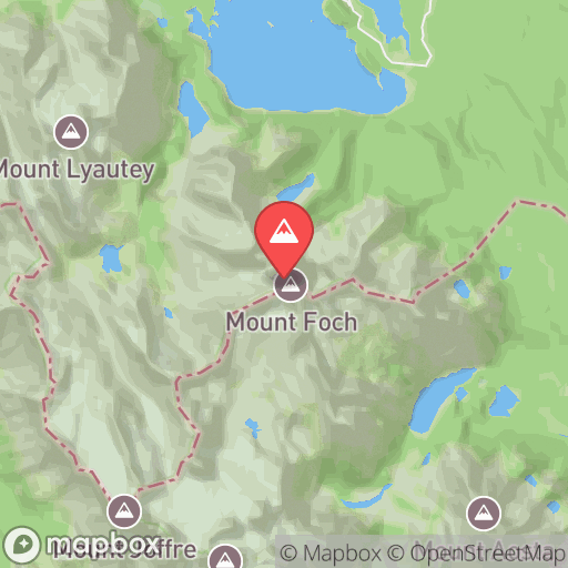 Map of Mount Foch