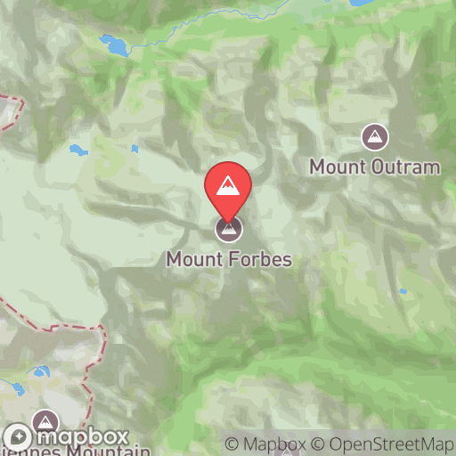 Map of Mount Forbes