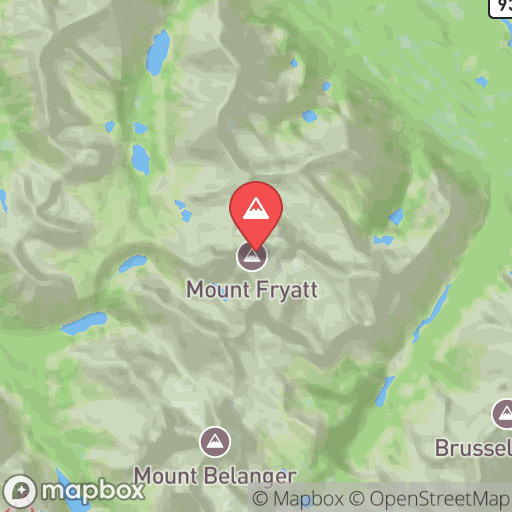 Map of Mount Fryatt