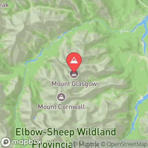 Map of Mount Glasgow