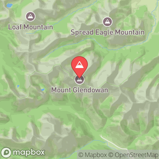 Map of Mount Glendowan