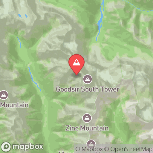 Map of Mount Goodsir