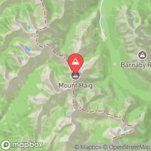 Map of Mount Haig