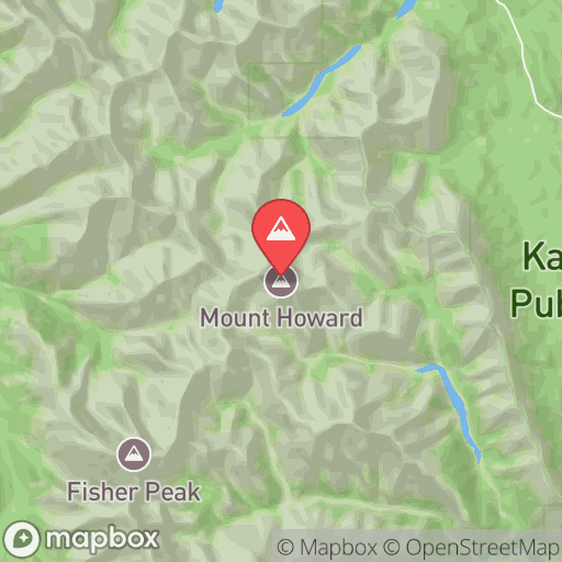 Map of Mount Howard