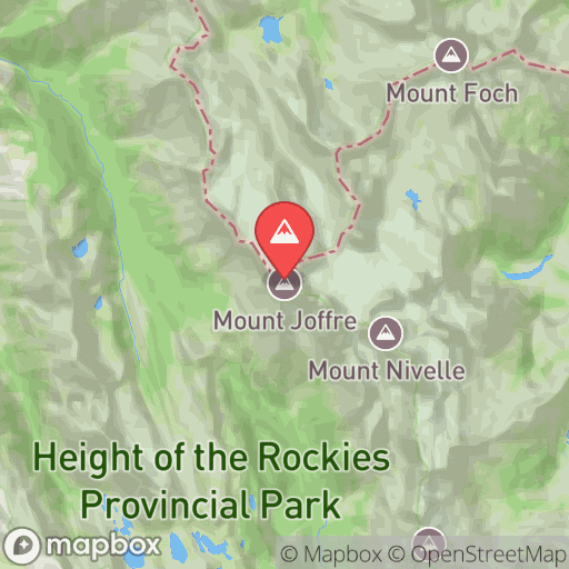 Map of Mount Joffre