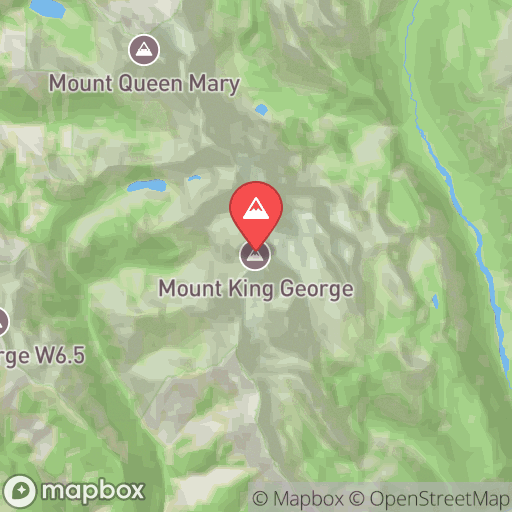 Map of Mount King George