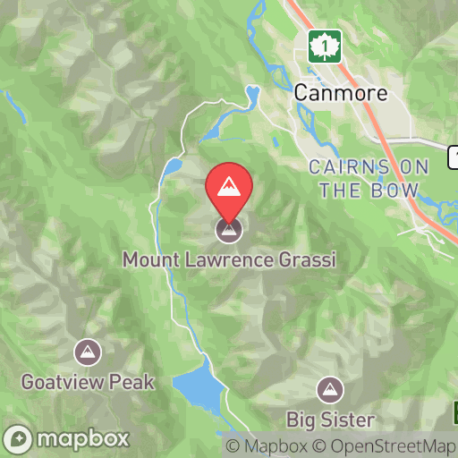 Map of Mount Lawrence Grassi
