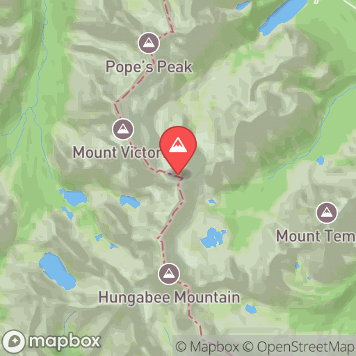 Map of Mount Lefroy