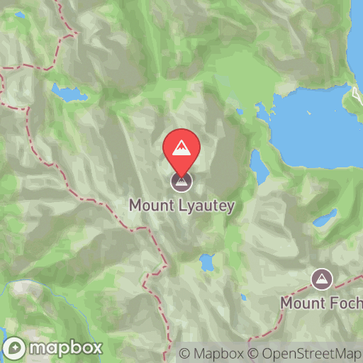Map of Mount Lyautey