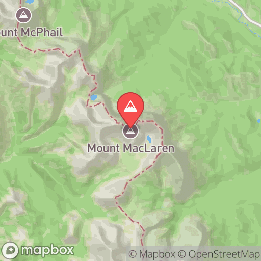 Map of Mount MacLaren
