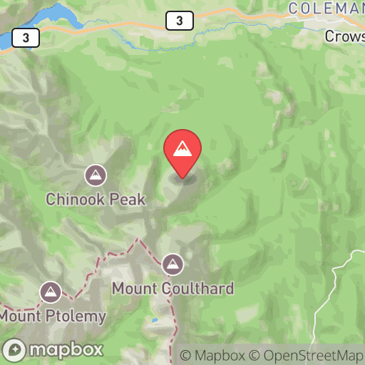 Map of Mount McLaren